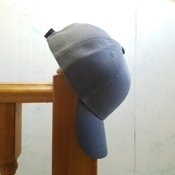 Basic Grey Baseball Hat - Picture 2 of 5